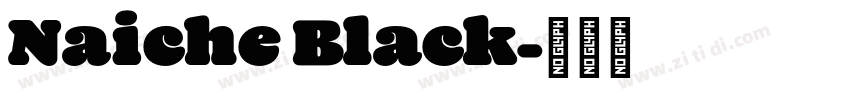 Naiche Black字体转换